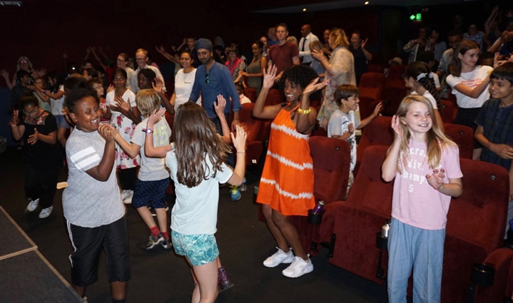 Dancing and singing